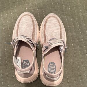 Hey Dude Green and Gray Sneakers